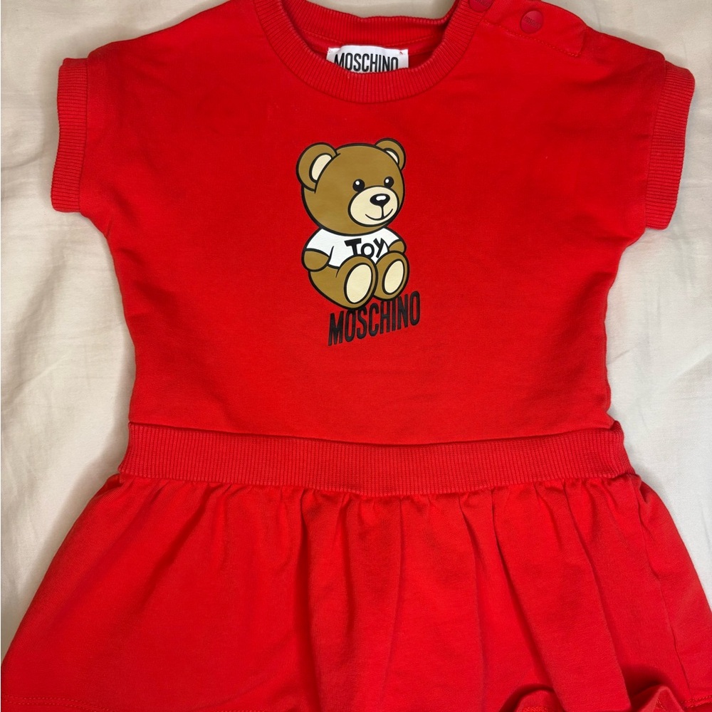 Moschino Red Toy Bear Dress